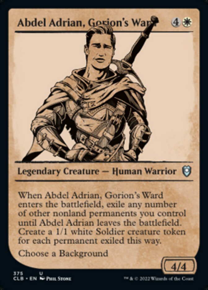 Abdel Adrian, Gorion's Ward (Showcase) [Commander Legends: Battle for Baldur's Gate] | Eastridge Sports Cards & Games