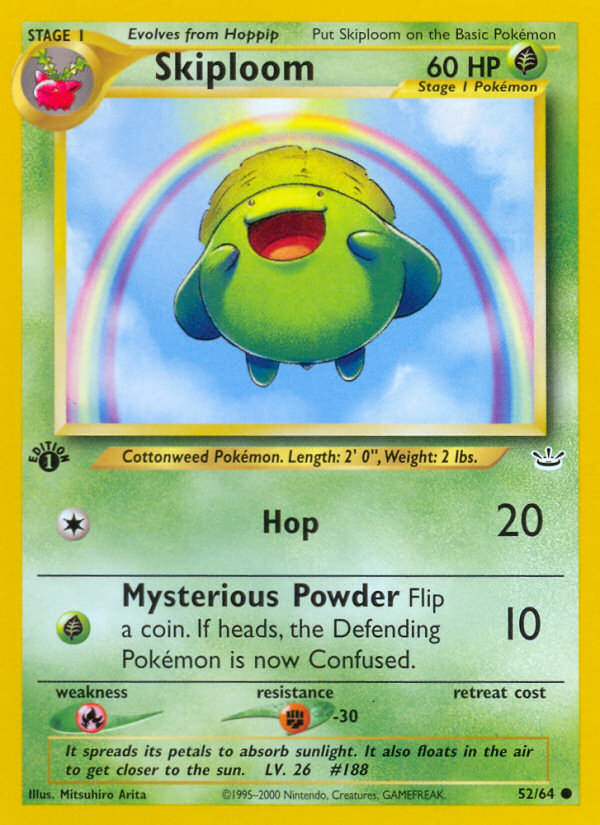 Skiploom (52/64) [Neo Revelation 1st Edition] | Eastridge Sports Cards & Games