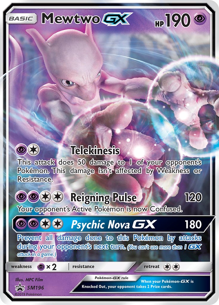 Mewtwo GX (SM196) [Sun & Moon: Black Star Promos] | Eastridge Sports Cards & Games