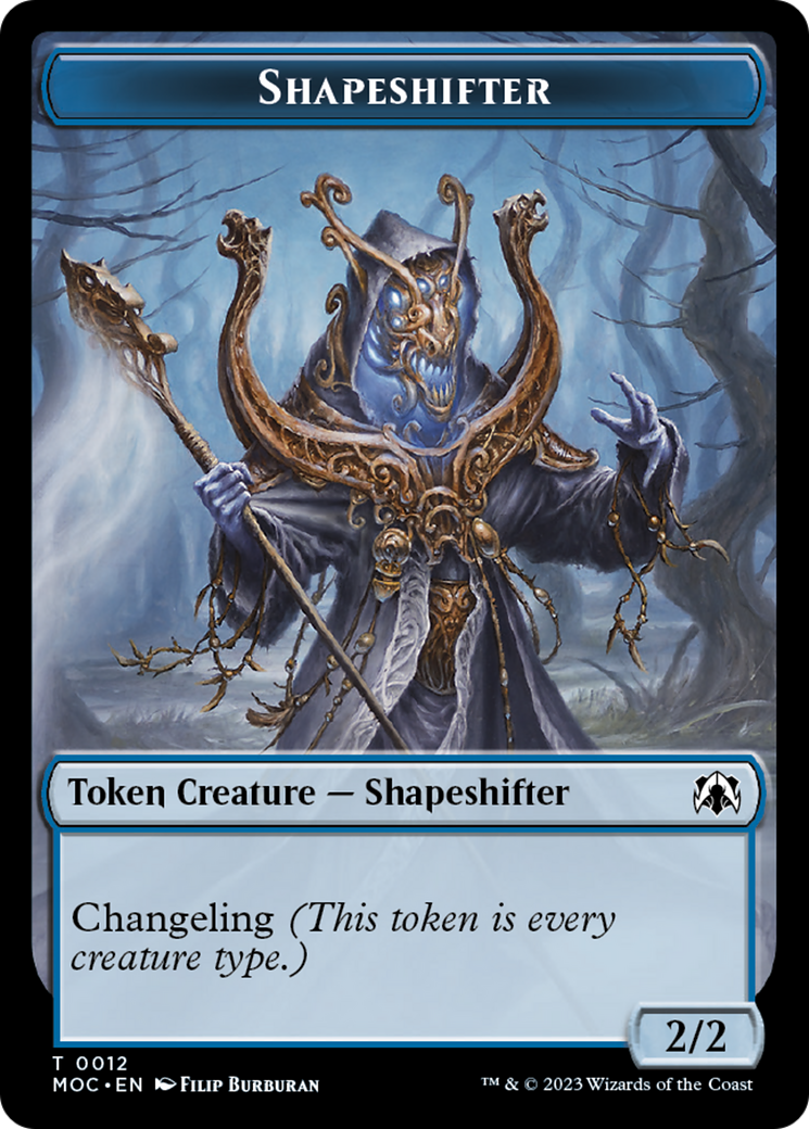 Blood // Shapeshifter Double-Sided Token [March of the Machine Commander Tokens] | Eastridge Sports Cards & Games