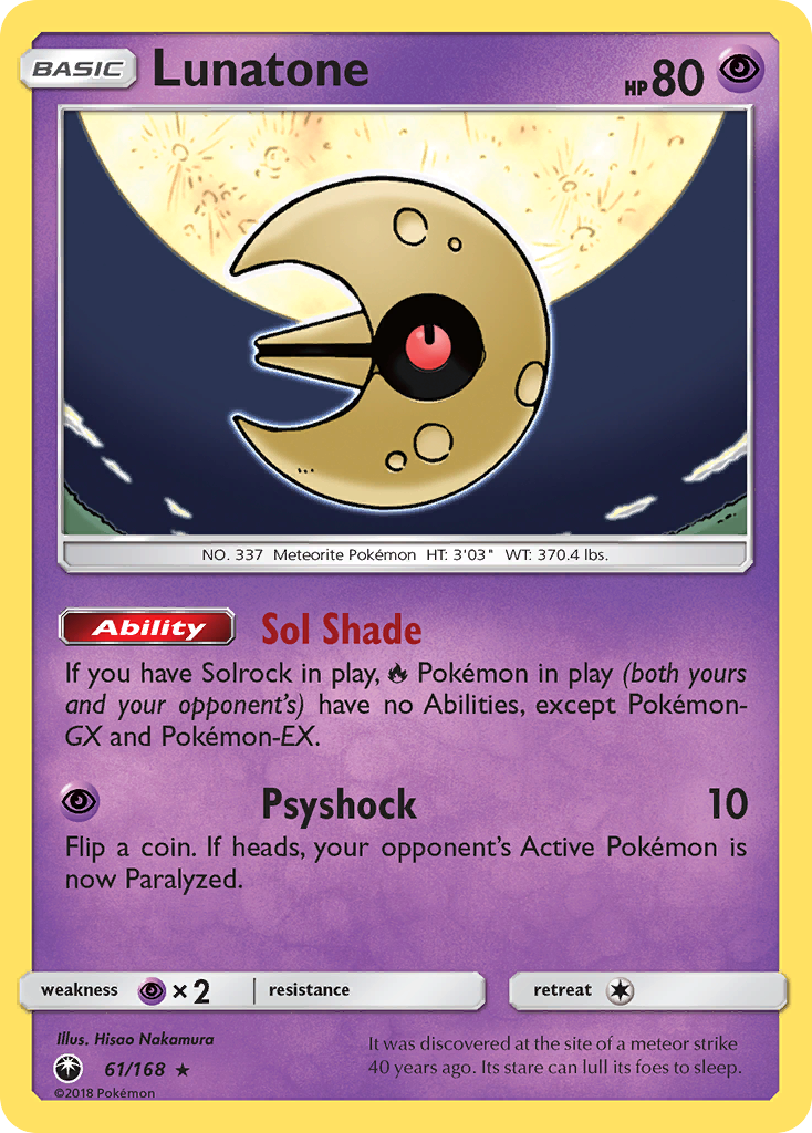 Lunatone (61/168) [Sun & Moon: Celestial Storm] | Eastridge Sports Cards & Games