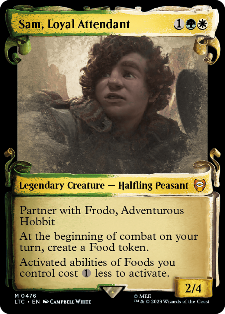 Sam, Loyal Attendant [The Lord of the Rings: Tales of Middle-Earth Commander Showcase Scrolls] | Eastridge Sports Cards & Games
