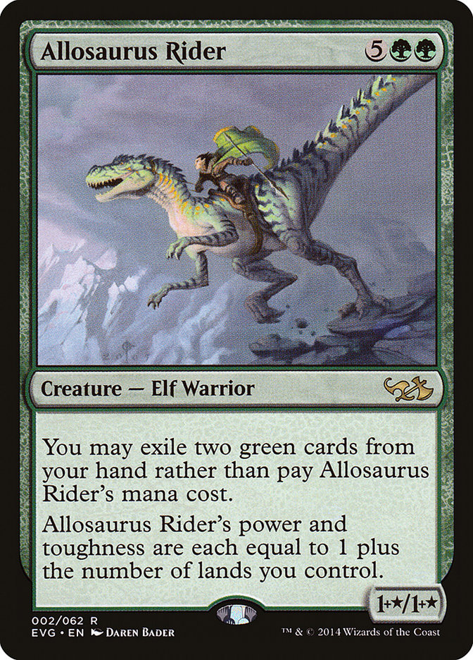 Allosaurus Rider (Elves vs. Goblins) [Duel Decks Anthology] | Eastridge Sports Cards & Games