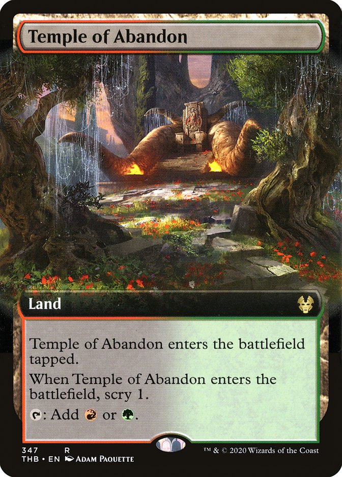 Temple of Abandon (Extended Art) [Theros Beyond Death] | Eastridge Sports Cards & Games