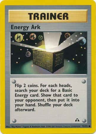 Energy Ark (75/75) [Neo Discovery Unlimited] | Eastridge Sports Cards & Games