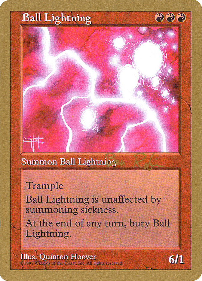 Ball Lightning (Ben Rubin) [World Championship Decks 1998] | Eastridge Sports Cards & Games