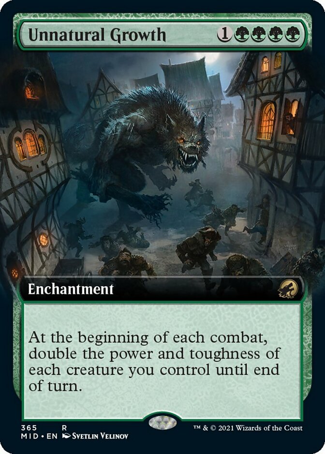 Unnatural Growth (Extended) [Innistrad: Midnight Hunt] | Eastridge Sports Cards & Games