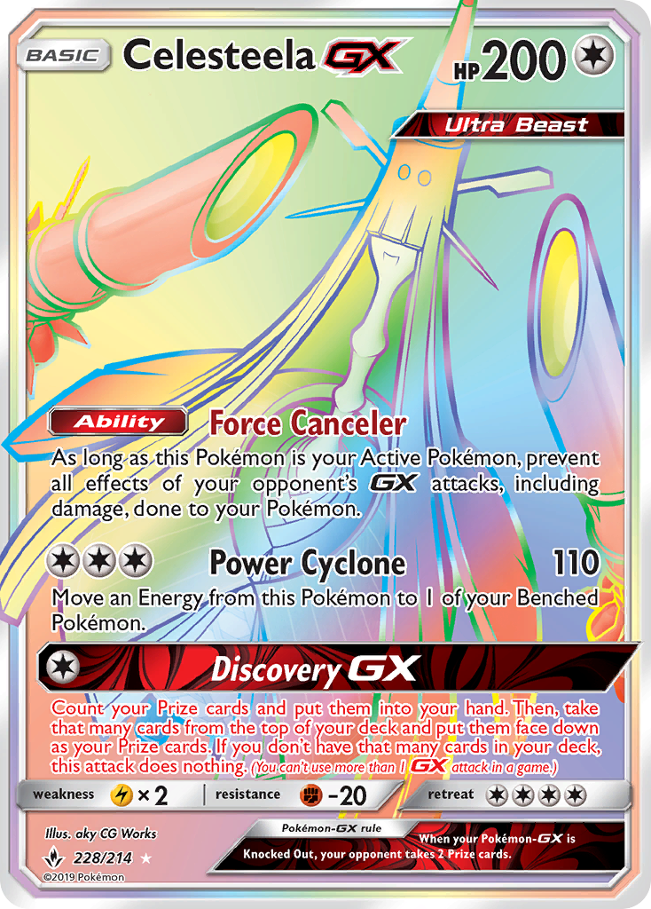 Celesteela GX (228/214) [Sun & Moon: Unbroken Bonds] | Eastridge Sports Cards & Games