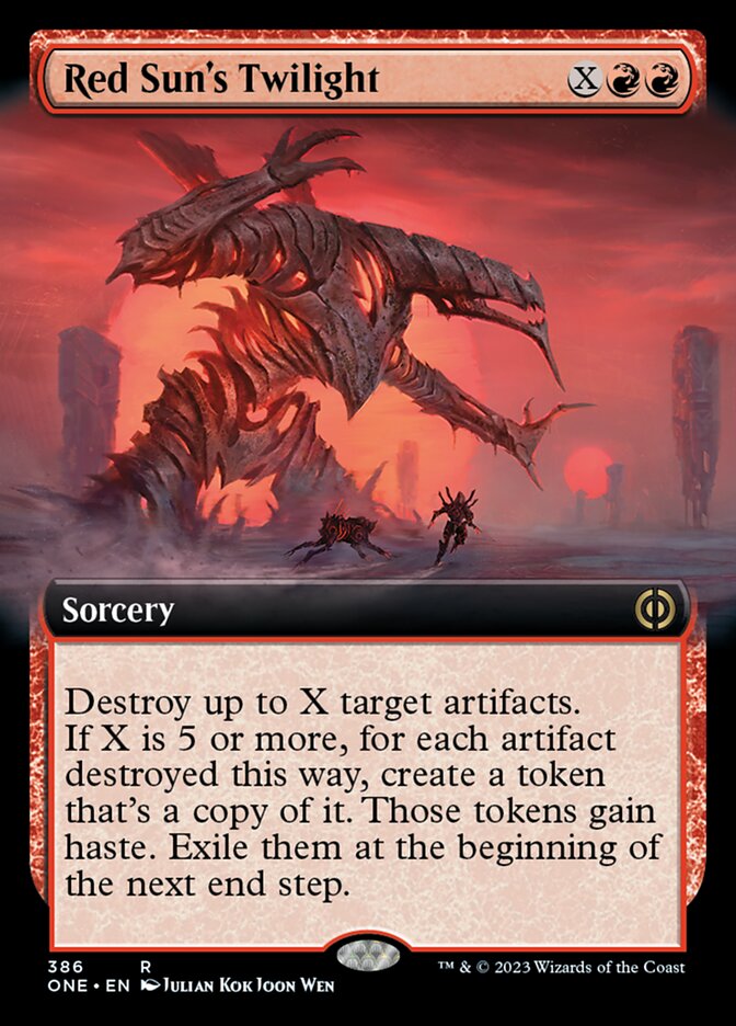 Red Sun's Twilight (Extended Art) [Phyrexia: All Will Be One] | Eastridge Sports Cards & Games