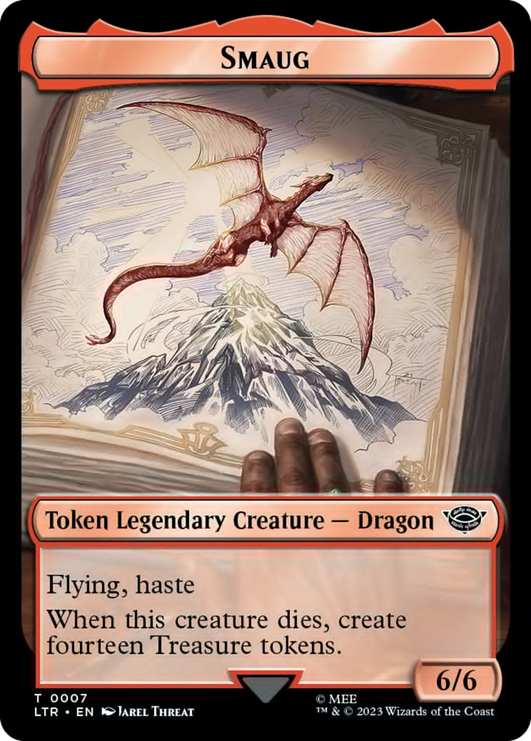 Food (09) // Smaug Double-Sided Token [The Lord of the Rings: Tales of Middle-Earth Tokens] | Eastridge Sports Cards & Games