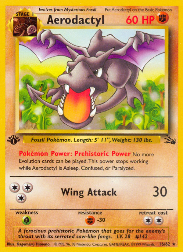 Aerodactyl (16/62) [Fossil 1st Edition] | Eastridge Sports Cards & Games