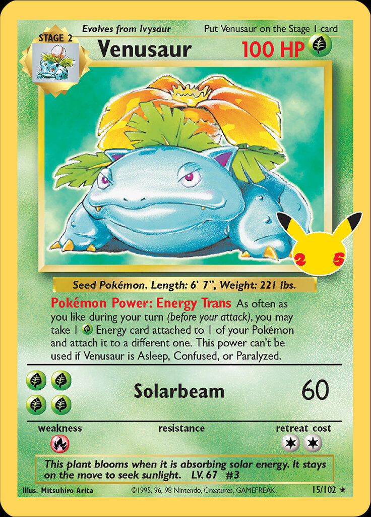 Venusaur (15/102) [Celebrations: 25th Anniversary - Classic Collection] | Eastridge Sports Cards & Games