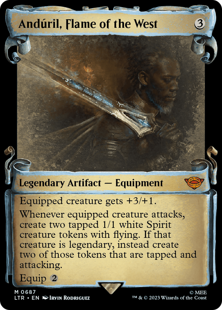 Anduril, Flame of the West [The Lord of the Rings: Tales of Middle-Earth Showcase Scrolls] | Eastridge Sports Cards & Games