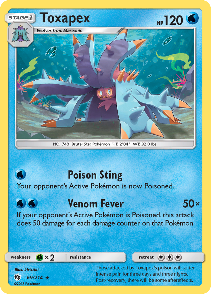 Toxapex (69/214) [Sun & Moon: Lost Thunder] | Eastridge Sports Cards & Games