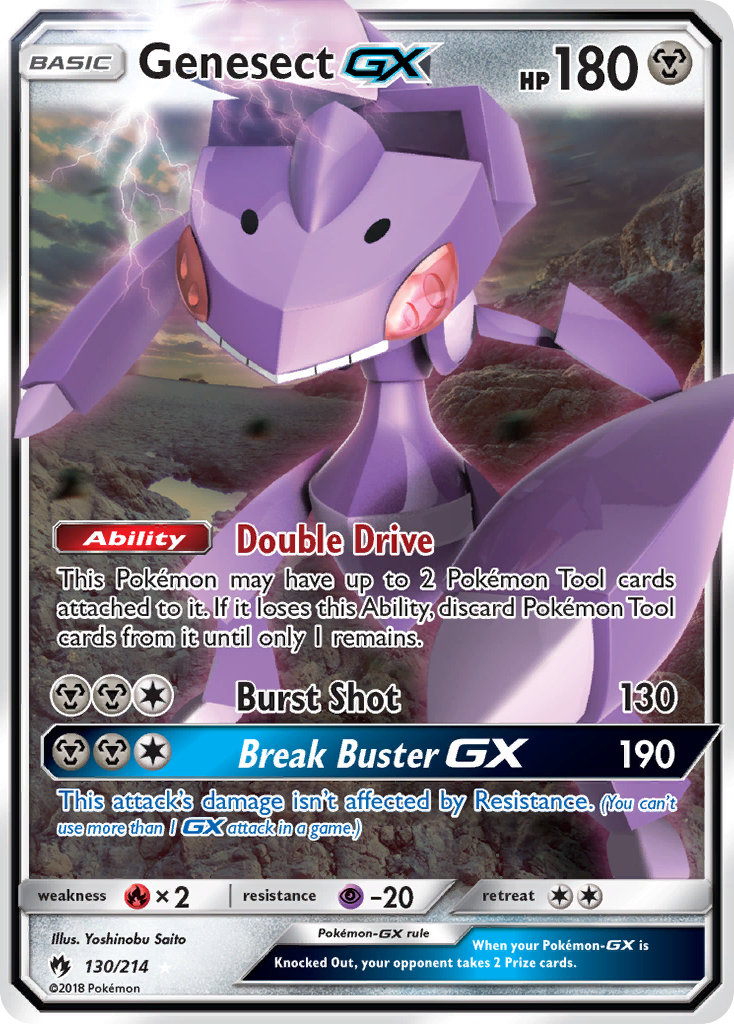 Genesect GX (130/214) [Sun & Moon: Lost Thunder] | Eastridge Sports Cards & Games