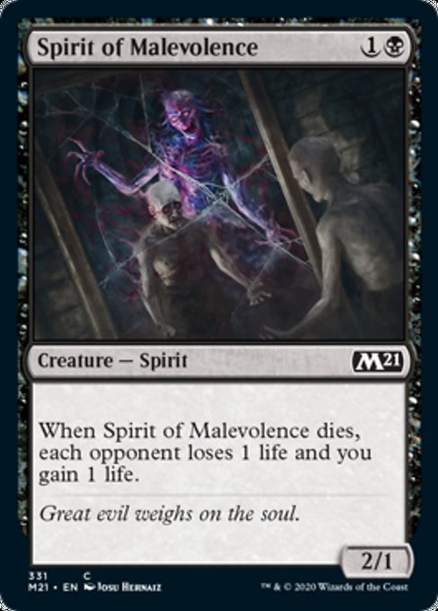 Spirit of Malevolence [Core Set 2021] | Eastridge Sports Cards & Games