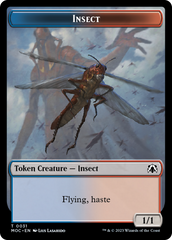 Soldier // Insect Double-Sided Token [March of the Machine Commander Tokens] | Eastridge Sports Cards & Games