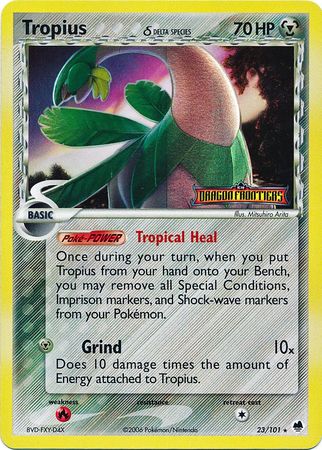 Tropius (23/101) (Delta Species) (Stamped) [EX: Dragon Frontiers] | Eastridge Sports Cards & Games