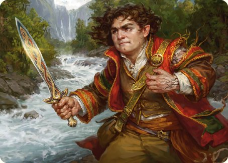 Frodo Baggins Art Card (16/81) [The Lord of the Rings: Tales of Middle-earth Art Series] | Eastridge Sports Cards & Games
