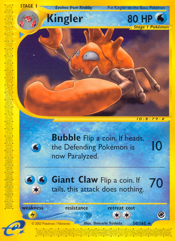Kingler (50/165) [Expedition: Base Set] | Eastridge Sports Cards & Games