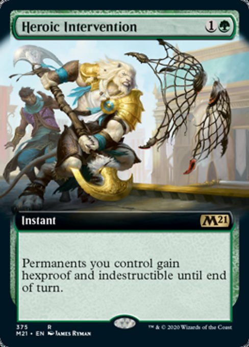 Heroic Intervention (Extended Art) [Core Set 2021] | Eastridge Sports Cards & Games