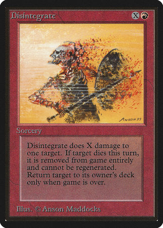 Disintegrate [Limited Edition Beta] | Eastridge Sports Cards & Games