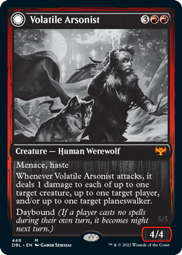 Volatile Arsonist // Dire-Strain Anarchist [Innistrad: Double Feature] | Eastridge Sports Cards & Games