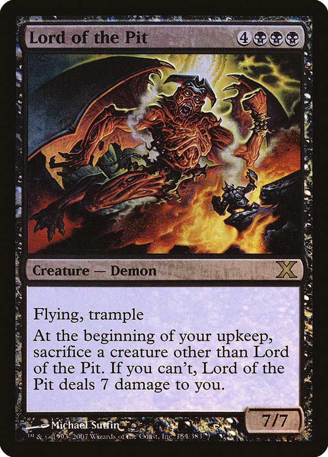 Lord of the Pit (Premium Foil) [Tenth Edition] | Eastridge Sports Cards & Games