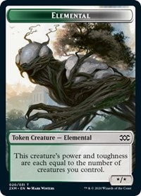 Elemental // Shapeshifter Double-sided Token [Double Masters Tokens] | Eastridge Sports Cards & Games