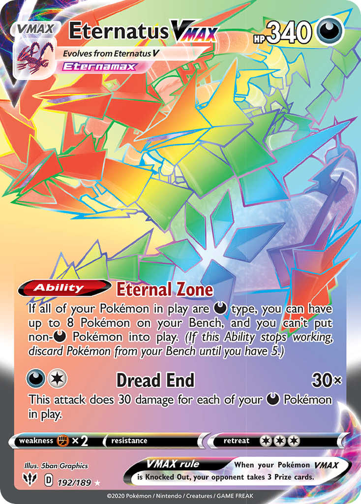 Eternatus VMAX (192/189) [Sword & Shield: Darkness Ablaze] | Eastridge Sports Cards & Games