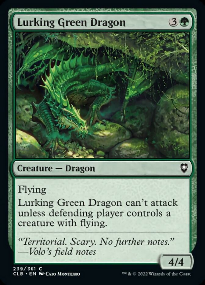 Lurking Green Dragon [Commander Legends: Battle for Baldur's Gate] | Eastridge Sports Cards & Games