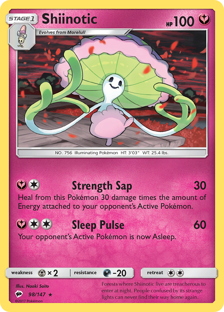 Shiinotic (98/147) [Sun & Moon: Burning Shadows] | Eastridge Sports Cards & Games