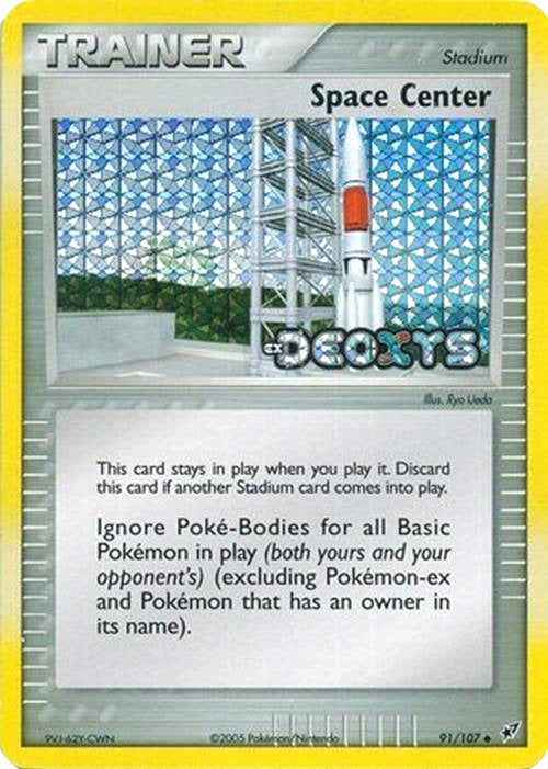 Space Center (91/107) (Stamped) [EX: Deoxys] | Eastridge Sports Cards & Games