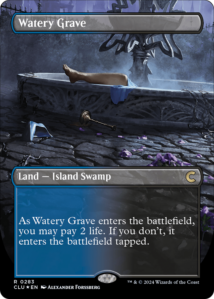 Watery Grave (Borderless) [Ravnica: Clue Edition] | Eastridge Sports Cards & Games