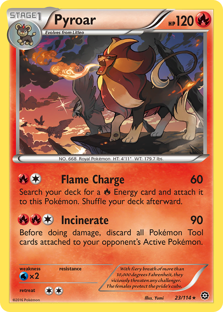 Pyroar (23/114) [XY: Steam Siege] | Eastridge Sports Cards & Games