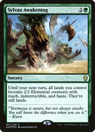 Sylvan Awakening [Dominaria Promos] | Eastridge Sports Cards & Games