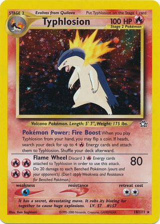 Typhlosion (18/111) [Neo Genesis Unlimited] | Eastridge Sports Cards & Games