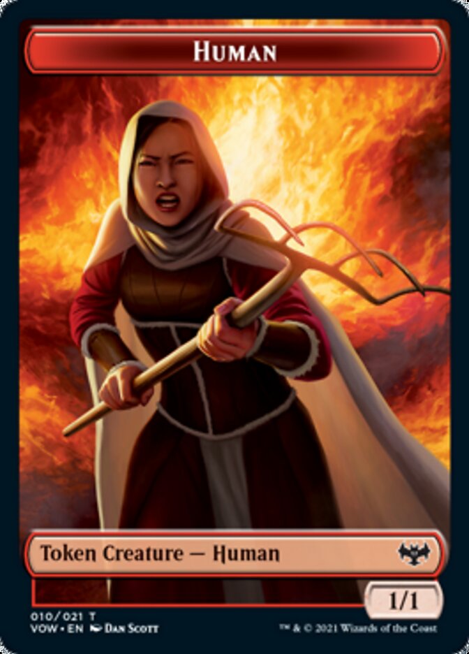 Human Token (010) [Innistrad: Crimson Vow Tokens] | Eastridge Sports Cards & Games