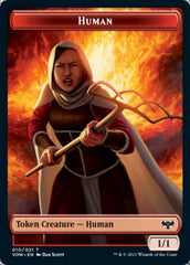 Human (001) // Human (010) Double-sided Token [Innistrad: Crimson Vow Tokens] | Eastridge Sports Cards & Games