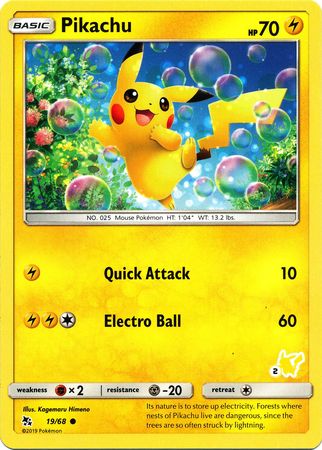 Pikachu (19/68) (Pikachu Stamp #2) [Battle Academy 2020] | Eastridge Sports Cards & Games