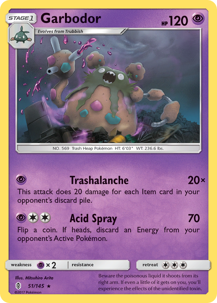 Garbodor (51/145) [Sun & Moon: Guardians Rising] | Eastridge Sports Cards & Games