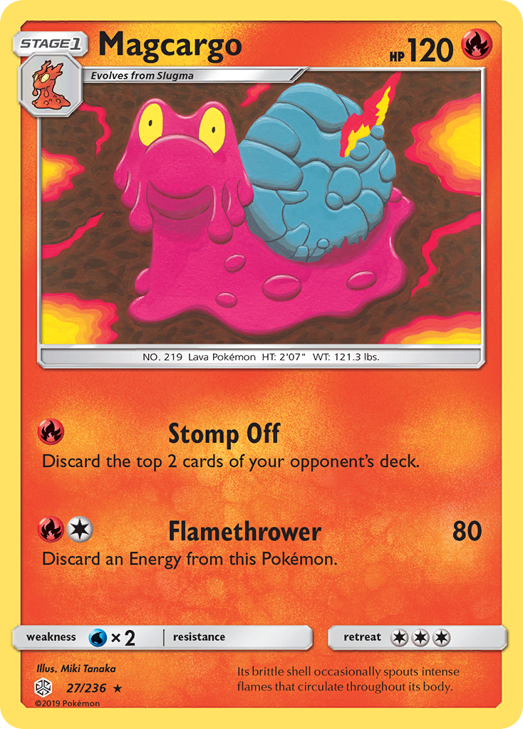Magcargo (27/236) [Sun & Moon: Cosmic Eclipse] | Eastridge Sports Cards & Games