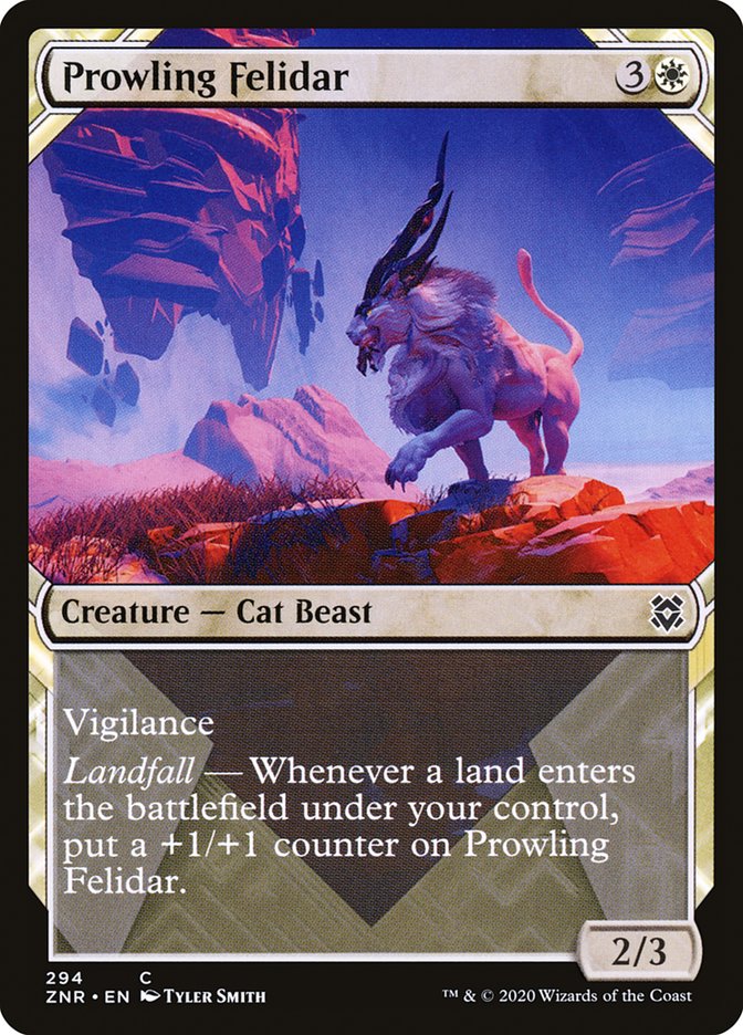 Prowling Felidar (Showcase) [Zendikar Rising] | Eastridge Sports Cards & Games