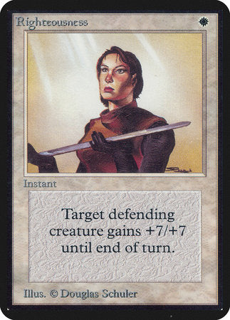 Righteousness [Limited Edition Alpha] | Eastridge Sports Cards & Games