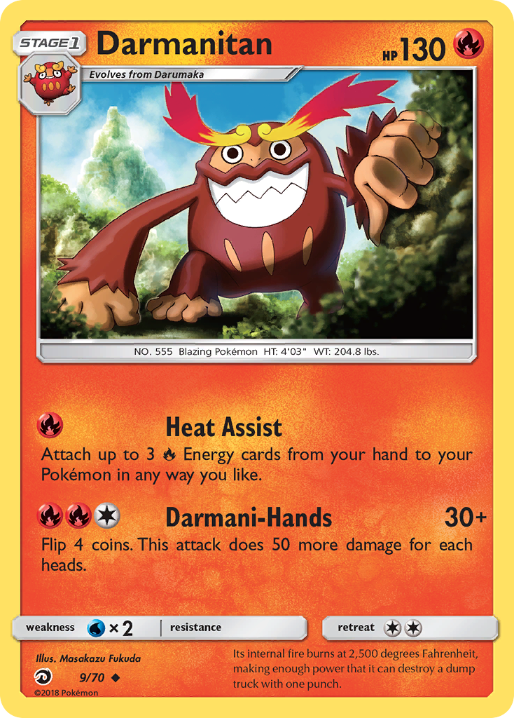 Darmanitan (9/70) [Sun & Moon: Dragon Majesty] | Eastridge Sports Cards & Games