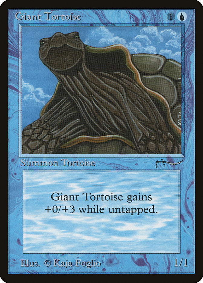 Giant Tortoise (Dark Mana Cost) [Arabian Nights] | Eastridge Sports Cards & Games