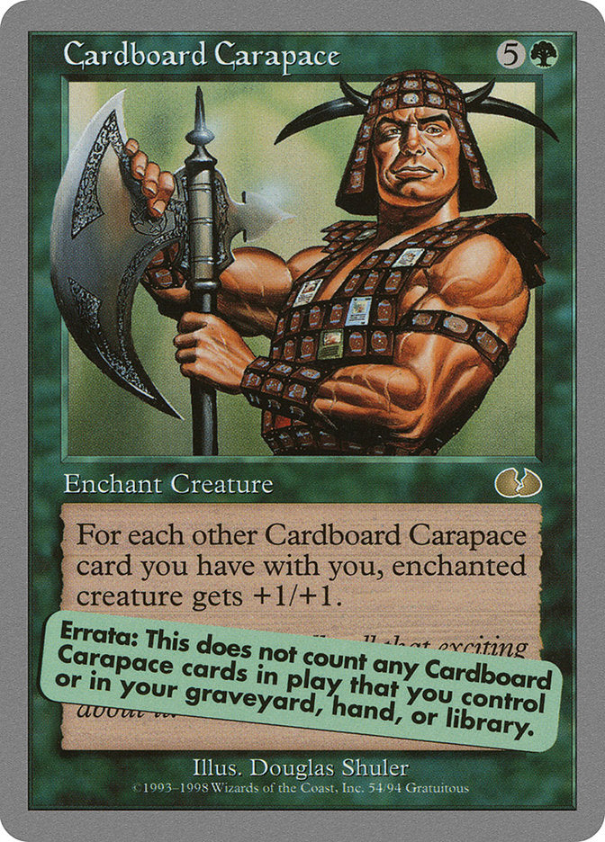 Cardboard Carapace [Unglued] | Eastridge Sports Cards & Games