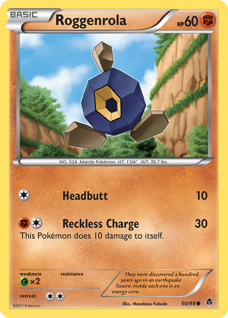 Roggenrola (50/98) [Black & White: Emerging Powers] | Eastridge Sports Cards & Games