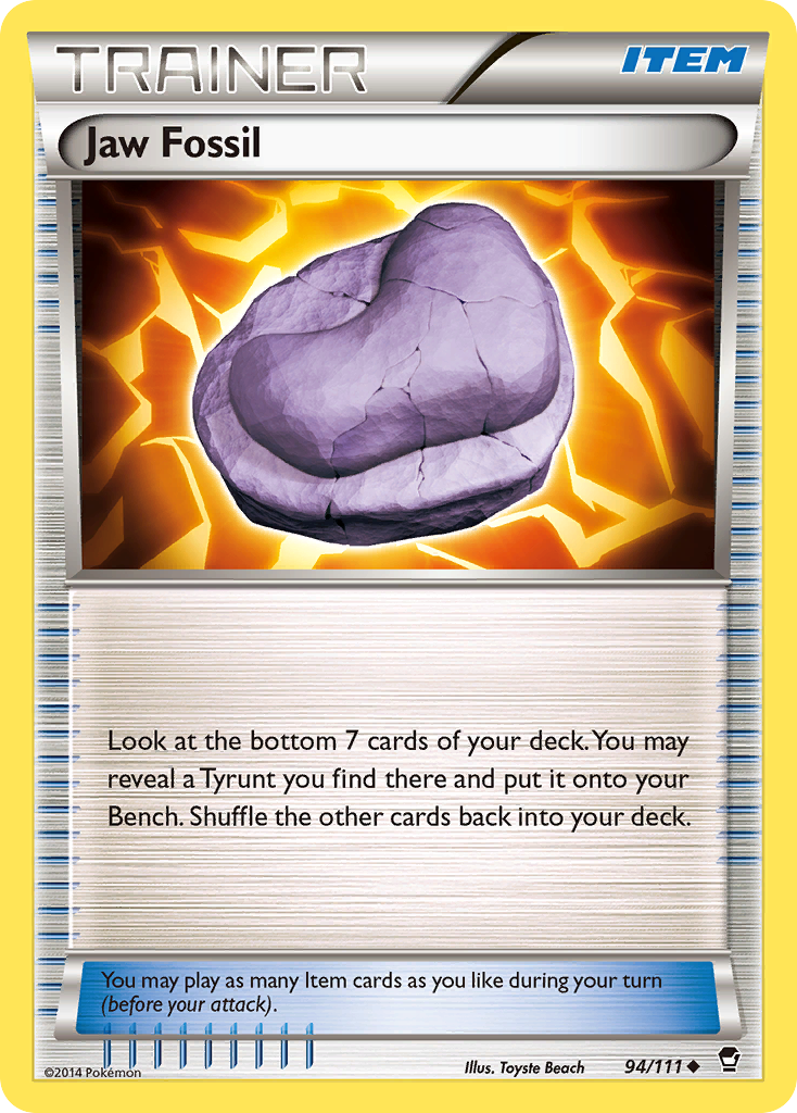 Jaw Fossil (94/111) [XY: Furious Fists] | Eastridge Sports Cards & Games