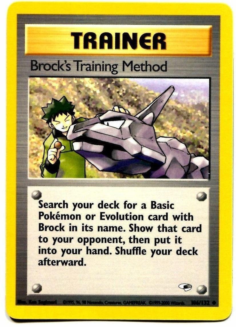 Brock's Training Method (106/132) [Gym Heroes Unlimited] | Eastridge Sports Cards & Games